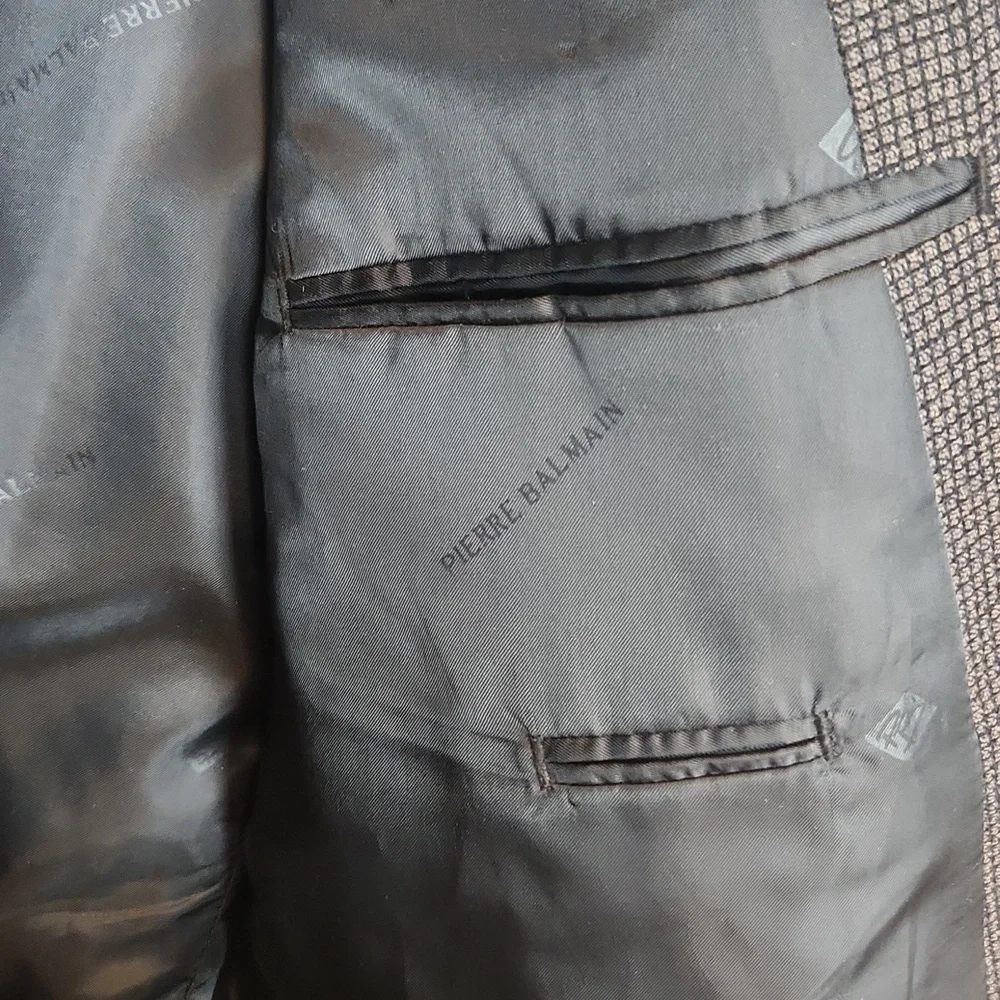 Pierre Balmain Dark Gray Pure Wool Sport Coat Size‎ 42